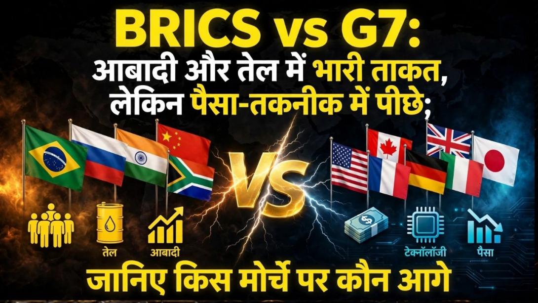 BRICS vs G7: 11 देश बनाम 7 महाशक्तियां, किसके पास ज्यादा ताकत? जानिए तेल, सोना, पैसा और सेना के मोर्चे पर कौन है आगे