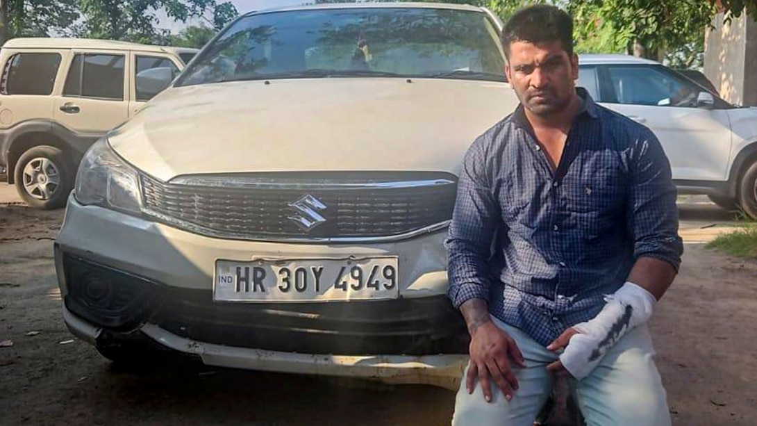 गुरुग्राम हिट-एंड-रन केस: टॉयलेट ब्रेक के बहाने आरोपी कल्याण बैंसला ने की भागने की कोशिश, हुआ घायल